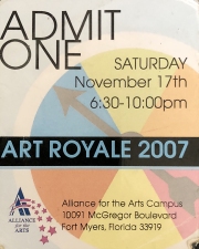 2007 Art Royale Ticket Front