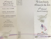 2008 Angels of the Arts Pamphlet-Outside