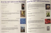 2012 Arts For ACT Program Inside