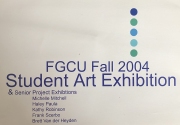 2004 FGCU Student Show Card Front