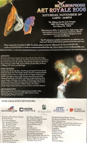 2006 Art Royale Invitation Back