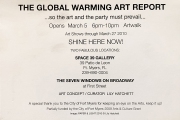 2010 Global Warning Card Back
