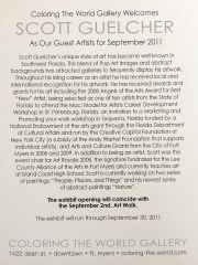 2011 Coloring The World Card Back