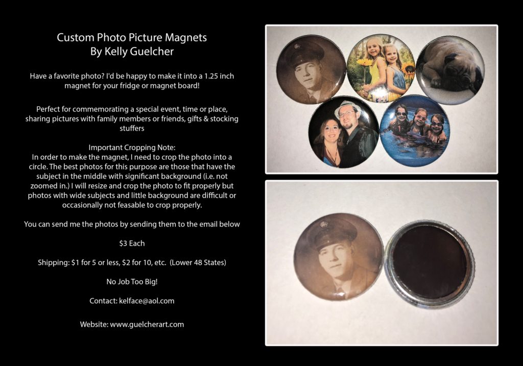 Custom Photo Magnets By Kelly Guelcher