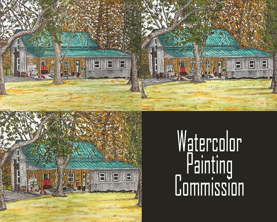New Watercolor Painting Commissions